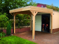 Einzelcarport 7000 Akzent als Garagenvorbau